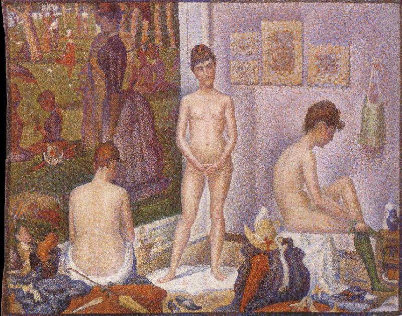 Georges Seurat Les Poseuses oil painting image